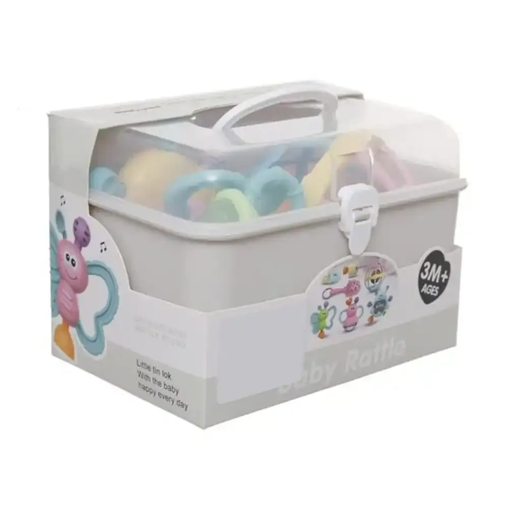 بوكس شخاليل 7 قطع -رمادي