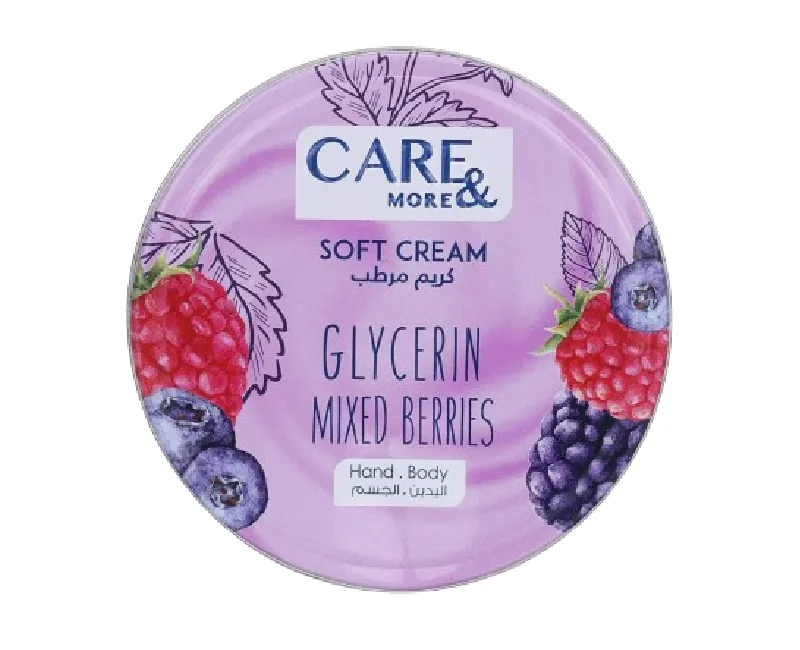 كير اند مور سوفت كريم جلسرين انتعاش التوت 75 مل