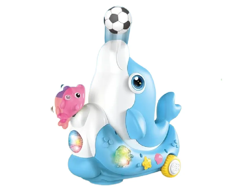 دولفين متحرك مع كورة صغيرة  (أزرق)