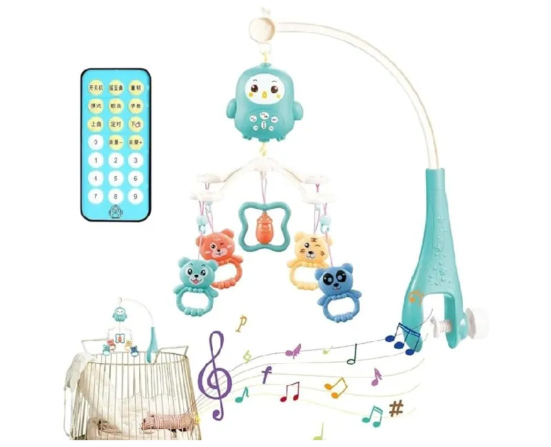 ملاهي سرير دوارة بشكل بومة (مينت اخضر)