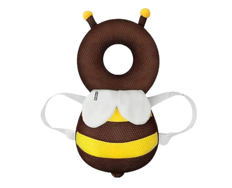 مخدة حماية لراس الطفل علي شكل نحلة (بني)