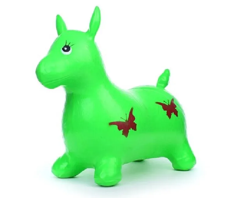 خروف نطاط بلاستيكي قابل للنفخ  -أخضر