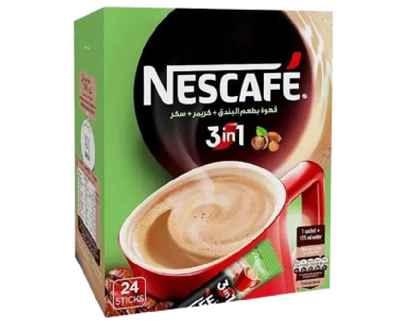 علبة نسكافية 3 *1 -24 قطعة بالبندق