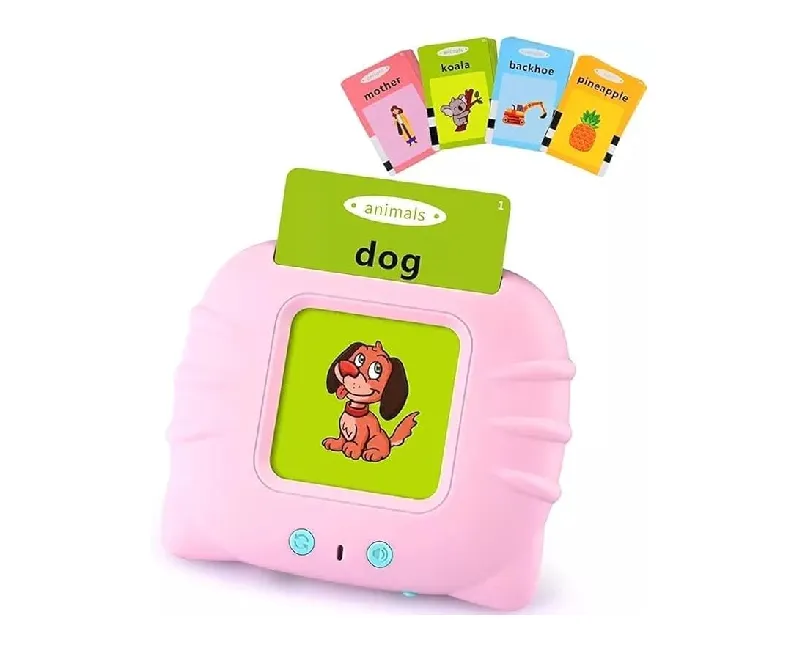 قارئ كروت تعليمي 112 بطاقة عربي و انجليزي (بينك)