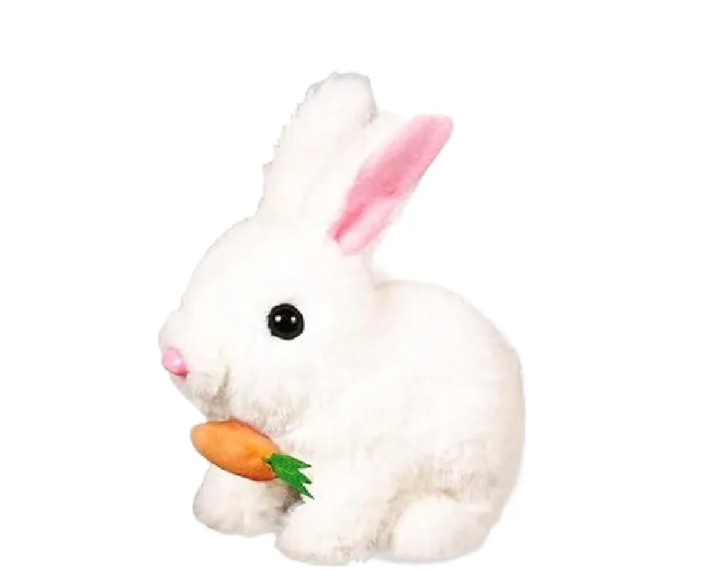 ارنب فرو موسيقي متحرك (أبيض)