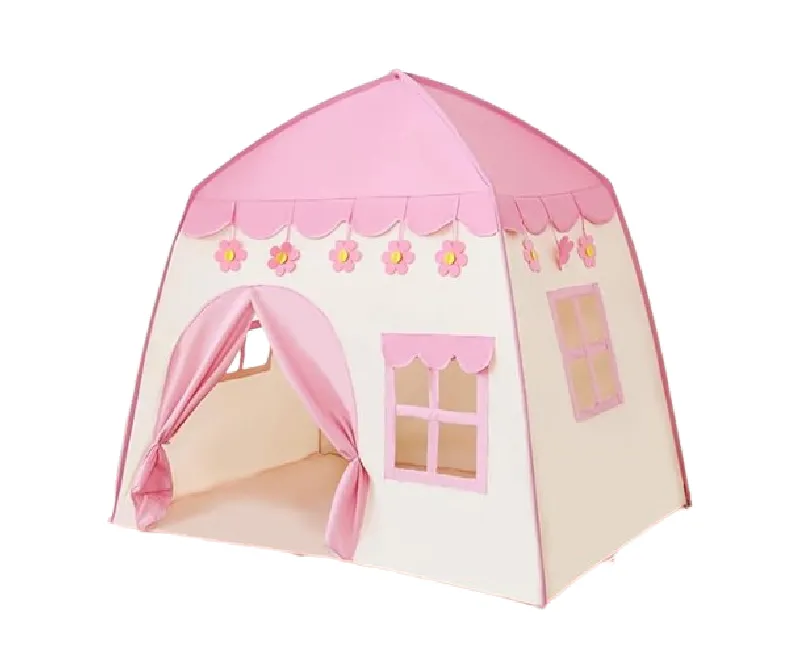 خيمة أطفال بشكل المنزل 120×130سم (بينك)