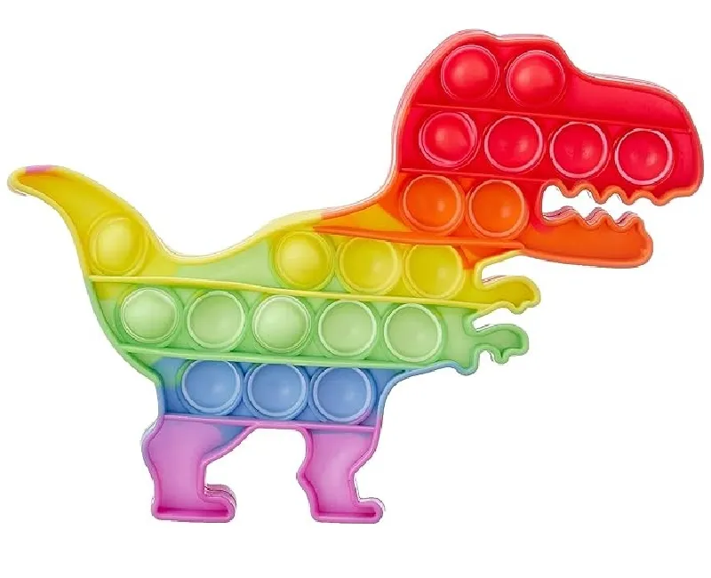 بوب ات الضغط على الفقاعات لتخفيف التوتر بشكل ديناصور