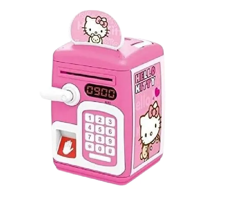 حصالة أطفال ذكية ببصمة الأصبع (بينك)