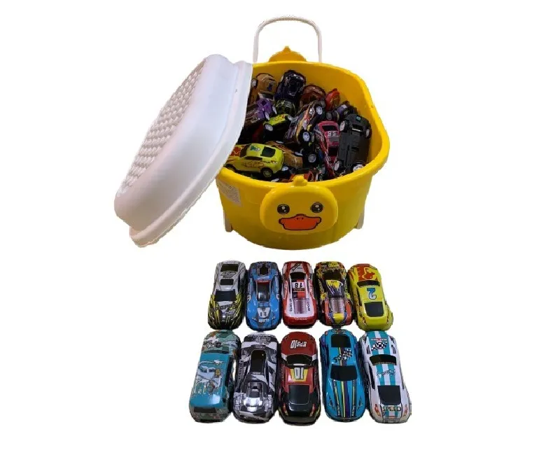 بوكس سيارات بطة  30قطعة معدن سحب(اصفر)