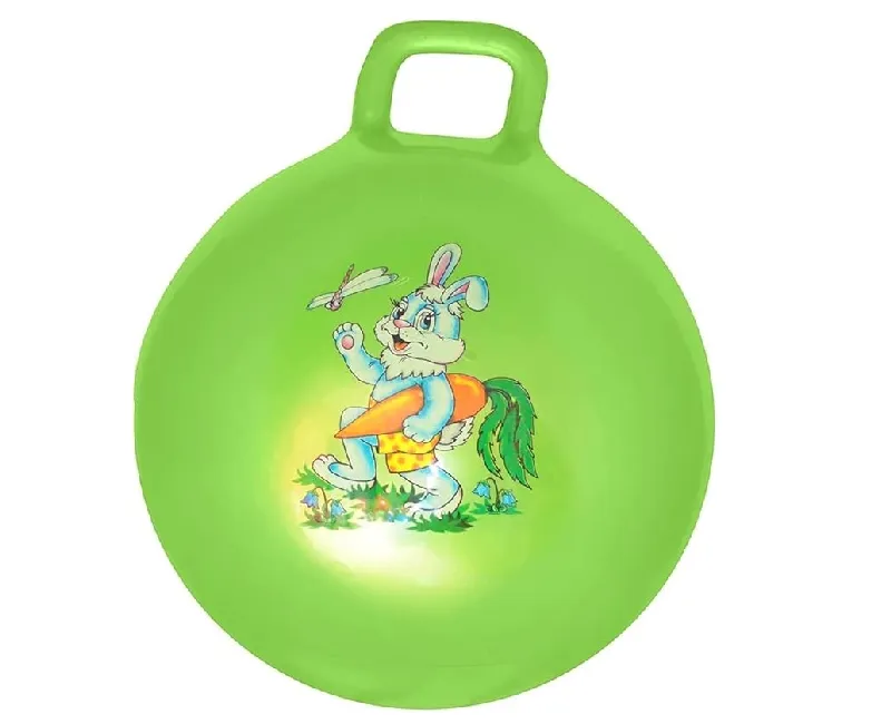 كورة نطاطة 50 سم قابلة للنفخ (أخضر)