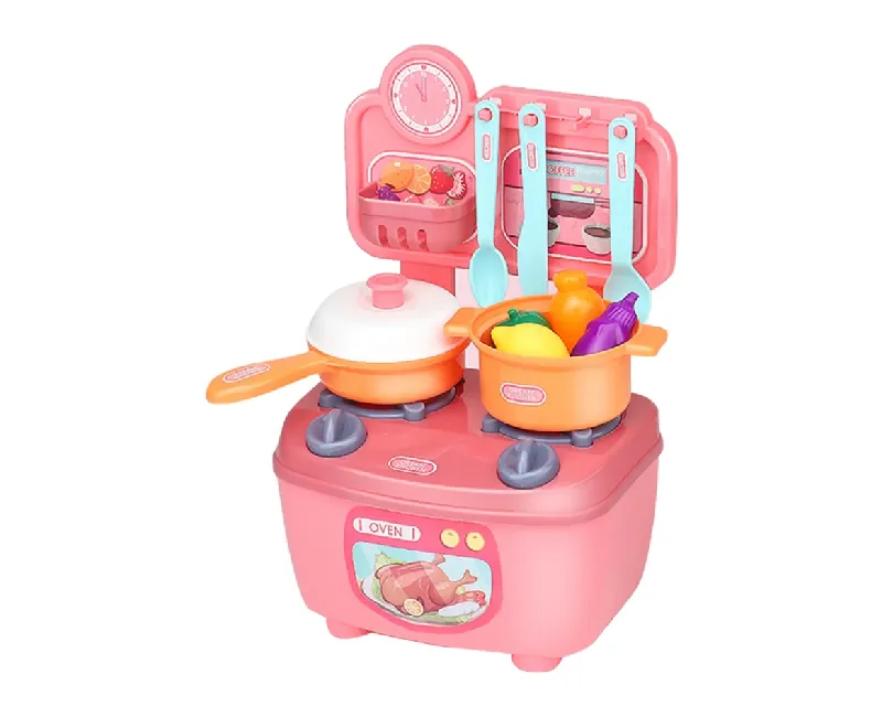 مطبخ اطفال 14 قطعة (بينك)