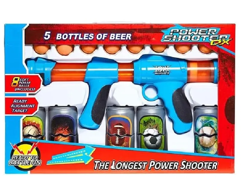 مسدس فايف بوتلز مع 8 كرات (برتقالي-ازرق)