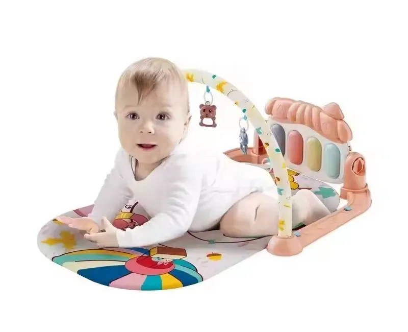 سجادة بيانو موسيقية تعمل بالبطاريات (برتقالي)