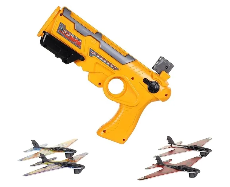مسدس طائرات  4 قطع - اصفر