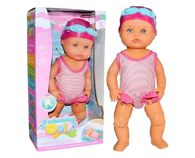 عروسة سباحة مقاومة للماء - بينك