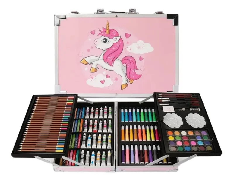 شنطة الوان معدن 145 قطعة -بينك