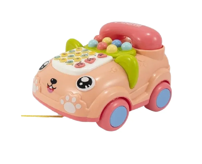 هاتف كلاسيك بحبل - بينك