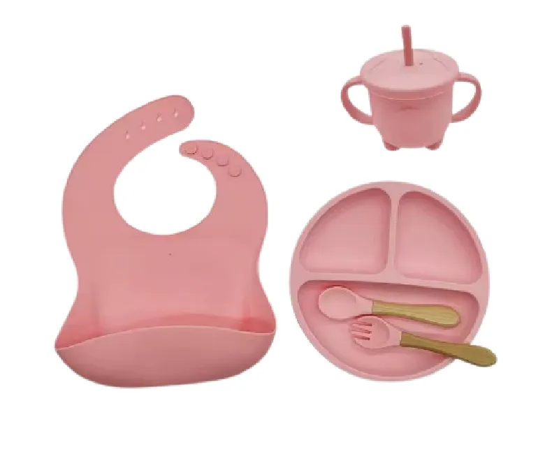 ادوات طعام سيليكون 6 قطع-بينك