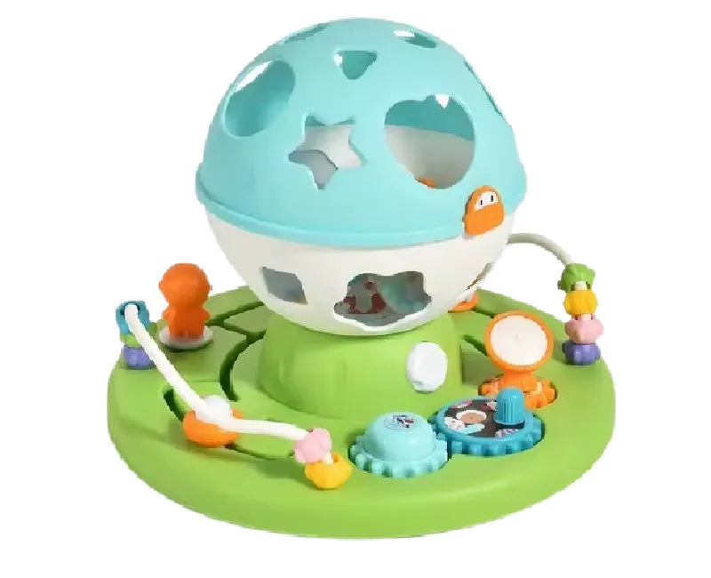 كوكب مضئ مع 4 مكعبات هندسية- اخضر