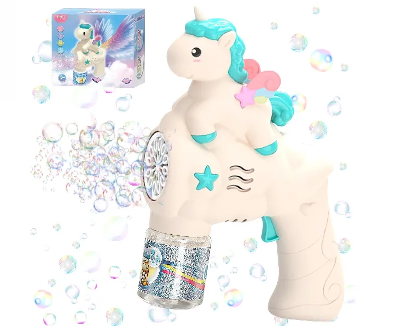 مسدس فقاعات مع زجاجة صابون- مينت اخضر