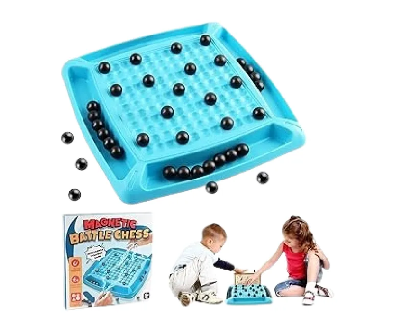 لوح شطرنج مغناطيسي 32 قطعة -أزرق