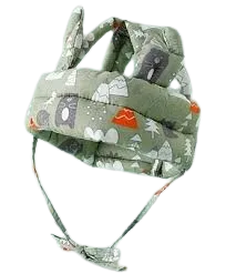 واقي حماية لرأس الطفل لون مينت اخضر