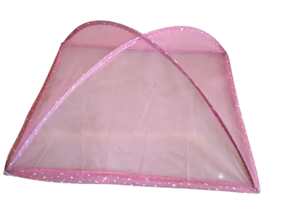 ناموسية سرير الاطفال 90*75 -بينك