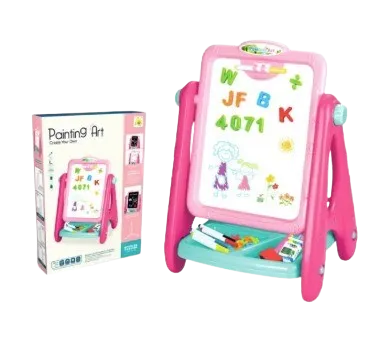 سبورة استاند مغناطيسية بوجهين (بينك )