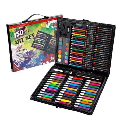 شنطة الوان ارت سيت 150 قطعة - بينك