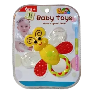 فراشة شخليلة بقطع سيليكون - اصفر