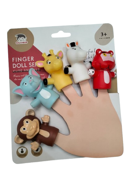 اصابع بلاستيكية بشكل الحيوانات - متعدد الالوان