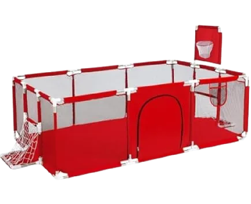 بيت كور مستطيل 180×120×80سم مع 50 كورة -احمر