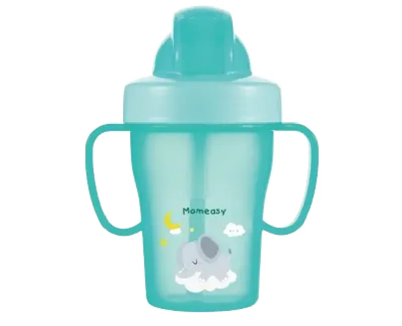 كوب شرب للاطفال  بشفاطة سيليكون 200 مل _ منت اخضر