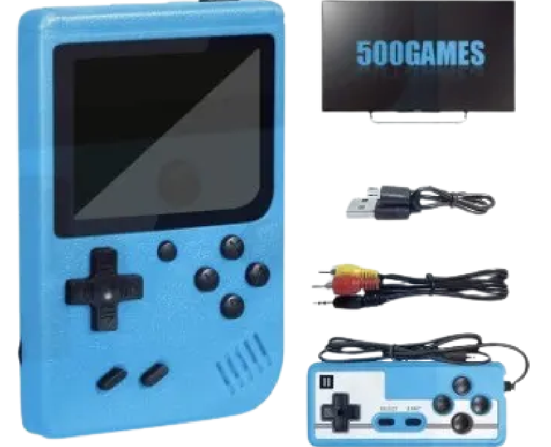 اتاري بدراع جيم ببطارية ووصلة شحن ووصلة شاشة - ازرق