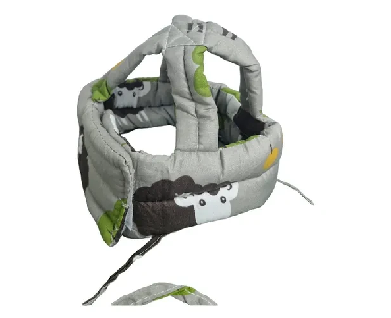 واقي حماية لرأس الطفل _ لون رمادى و اسود