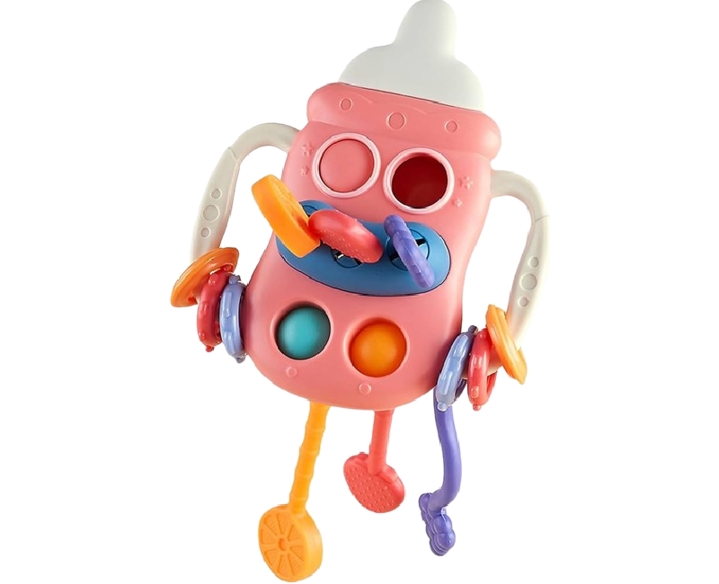 عضاضة ببرونة شخليلة سيليكون 5*1-بينك