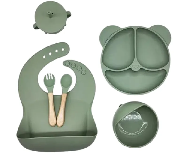 ادوات طعام سيليكون 6 قطع- زيتى