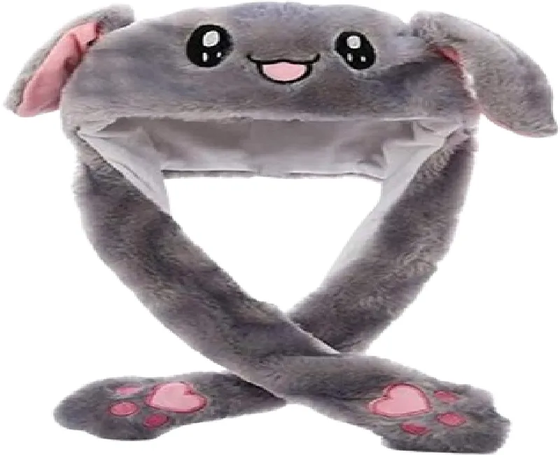 طاقية فرو مضيئة _ لون رمادى