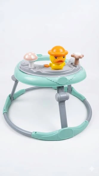 مشاية اطفال بيانو _شكل بطة لون منت اخضر