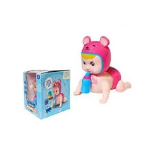 بيبي زاحف مع زجاجة حليب (اخضر)