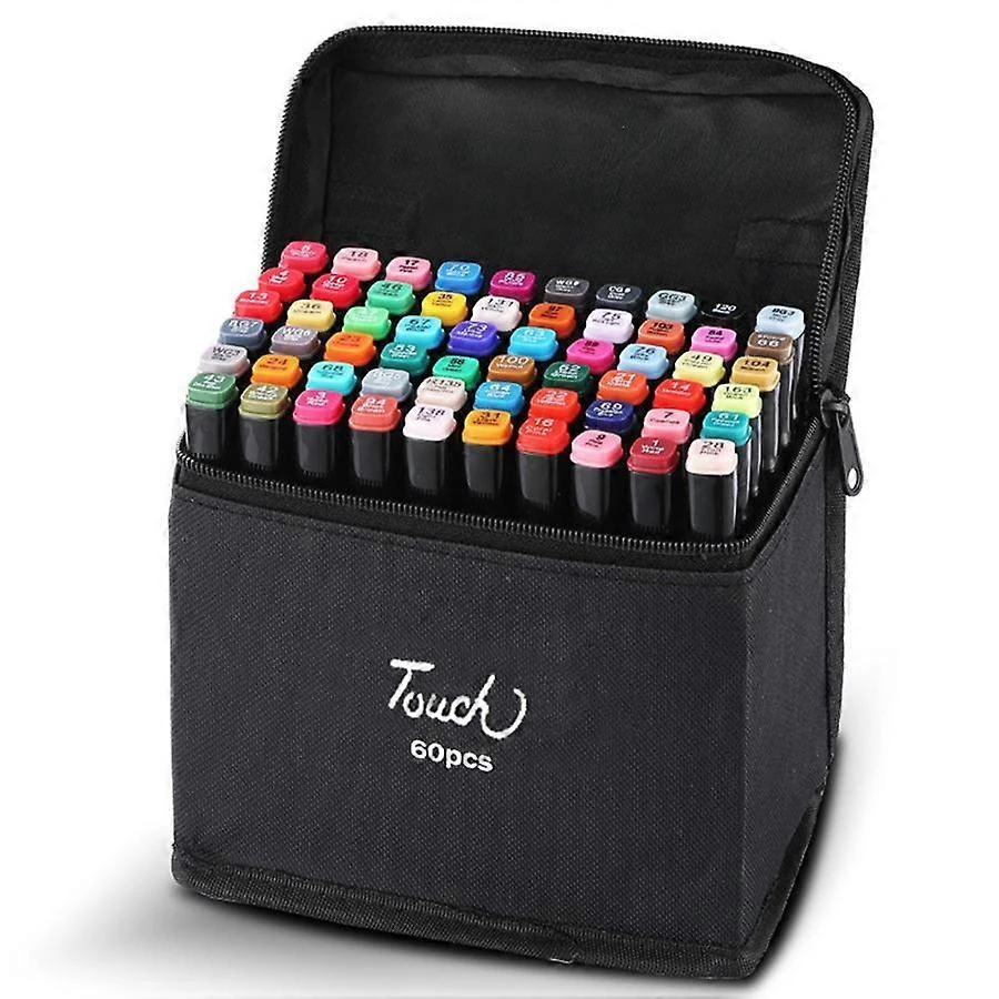 شنطة الوان ماركر 60 لون بجهتين