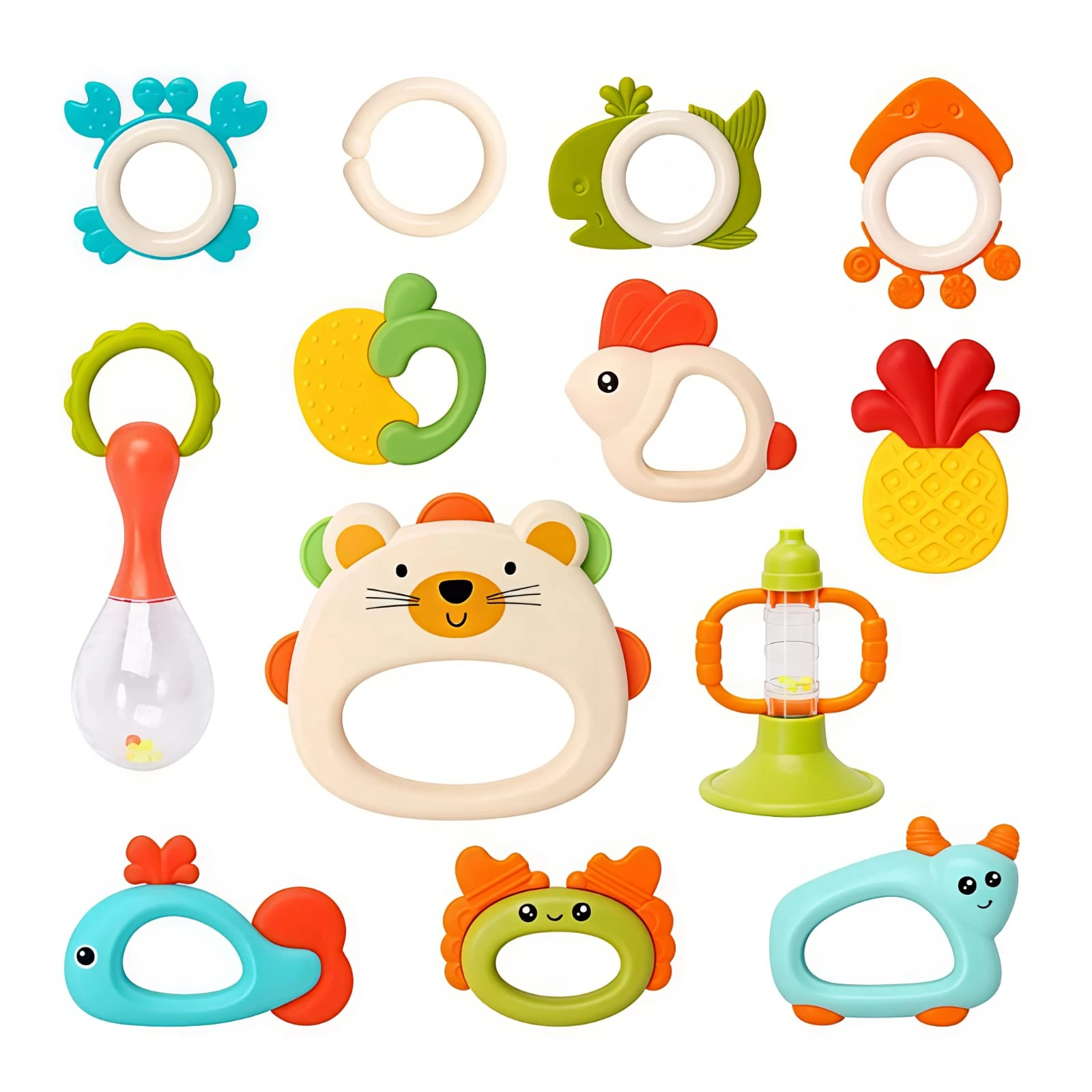 بوكس شخاليل 13 قطعة -مينت اخضر*2