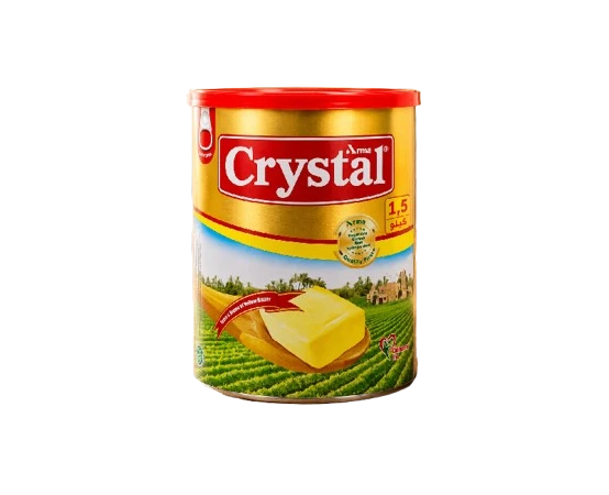 سمن كريستال بطعم ورائحة الذبده الصفراء 1.5 كيلو